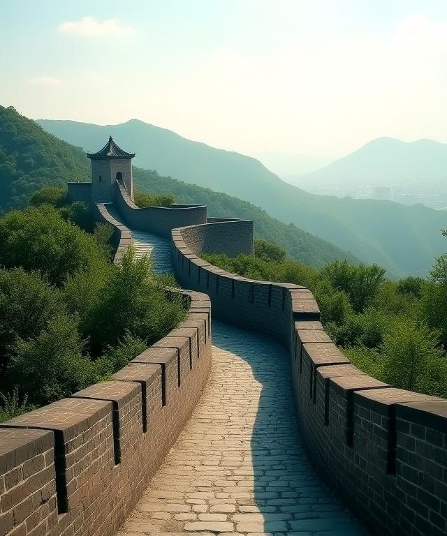 View of Namsan Fortress Wall symbolizing strength and defense